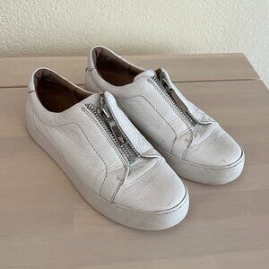 Frye Lena Leather Sneakers White